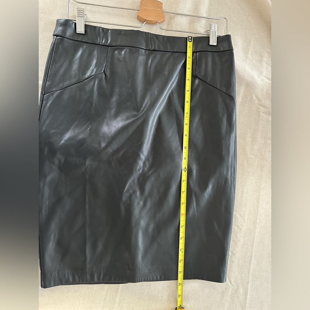 Dynamite - Faux Leather Pencil Skirt - Black - Size: Medium - Picture 8 of 10